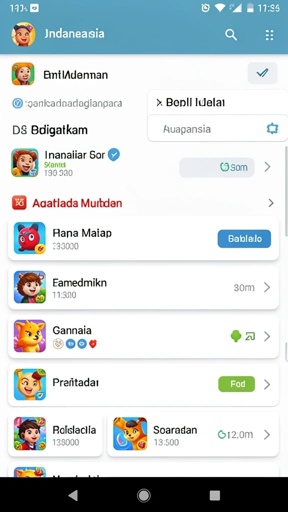 Fitur chat yang memungkinkan interaksi antara pemain.