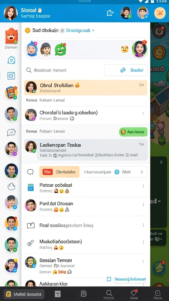Grafis menawan dengan karakter unik.