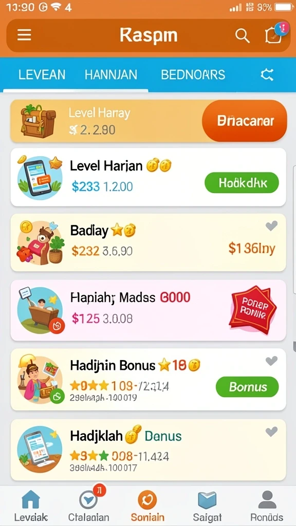 Tampilan antarmuka pengguna yang menarik.