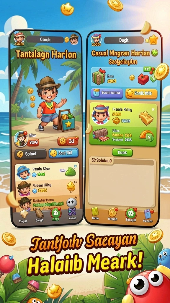 Beragam permainan slot dengan tema menarik.