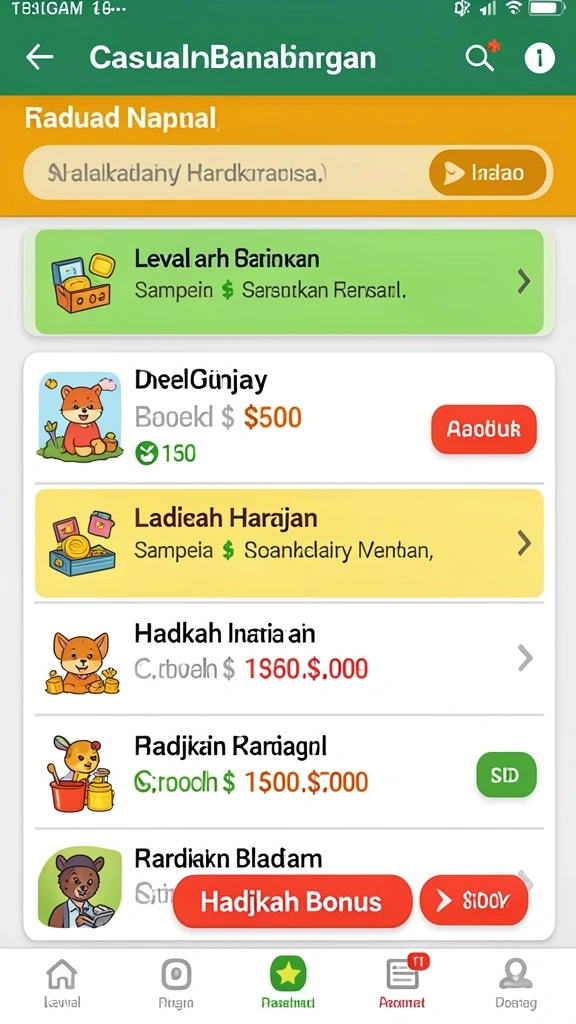 Mode permainan yang beragam dan mengasyikkan.