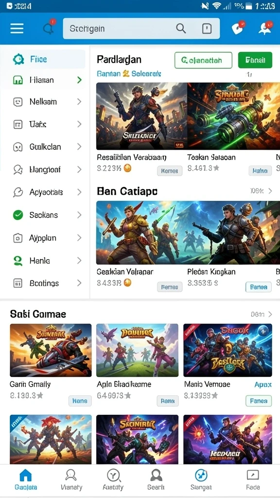 Screenshot menunjukkan karakter utama dalam aksi.