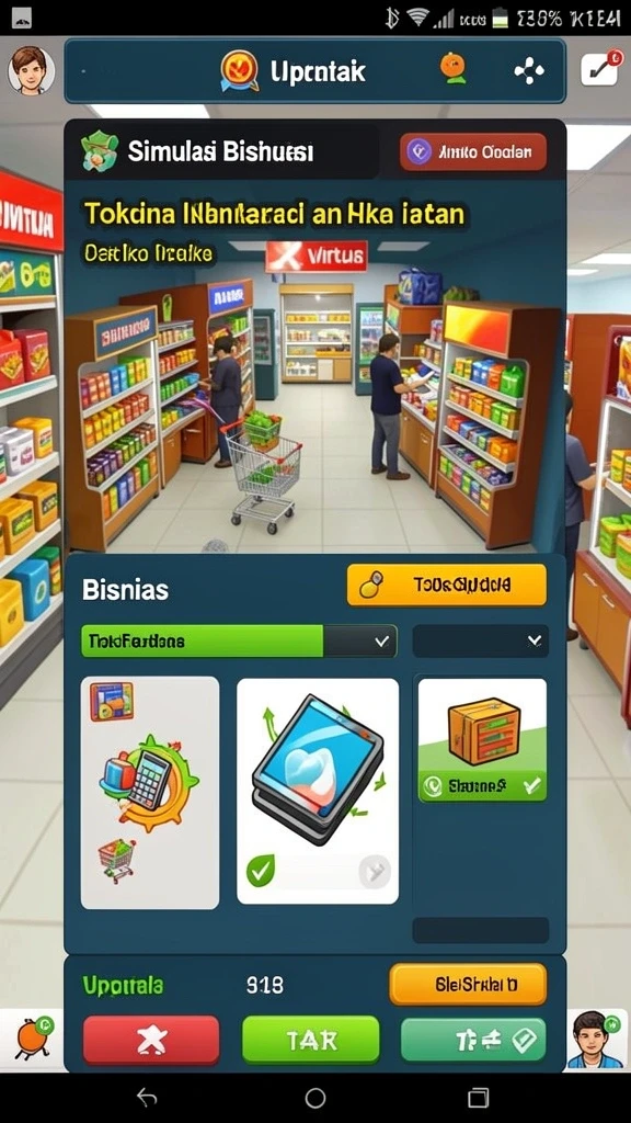 Tantangan seru di setiap level.