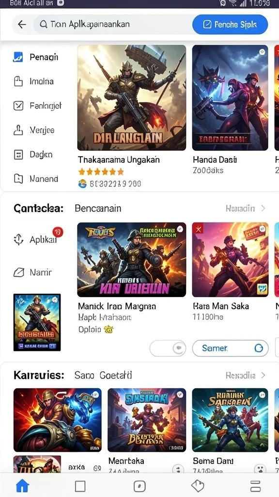 Tangkapan layar menunjukkan aksi seru dalam permainan.