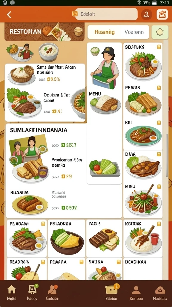 Tampilan aplikasi yang menarik dan mudah digunakan.