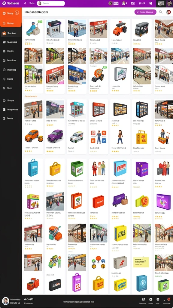 Tampilan layar utama yang menarik dan user-friendly.