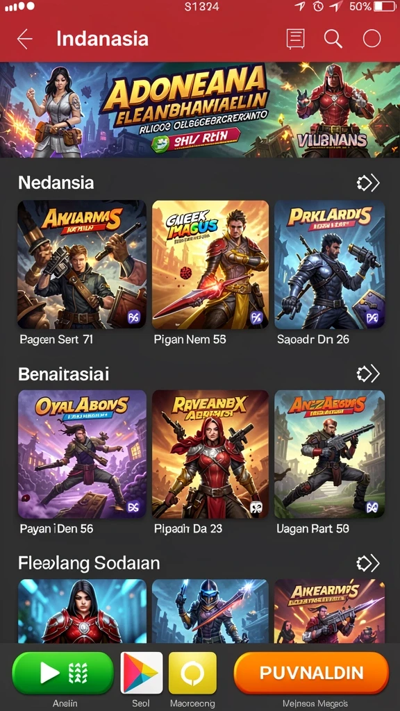 Screenshot aplikasi menunjukkan antarmuka yang modern dan menarik.