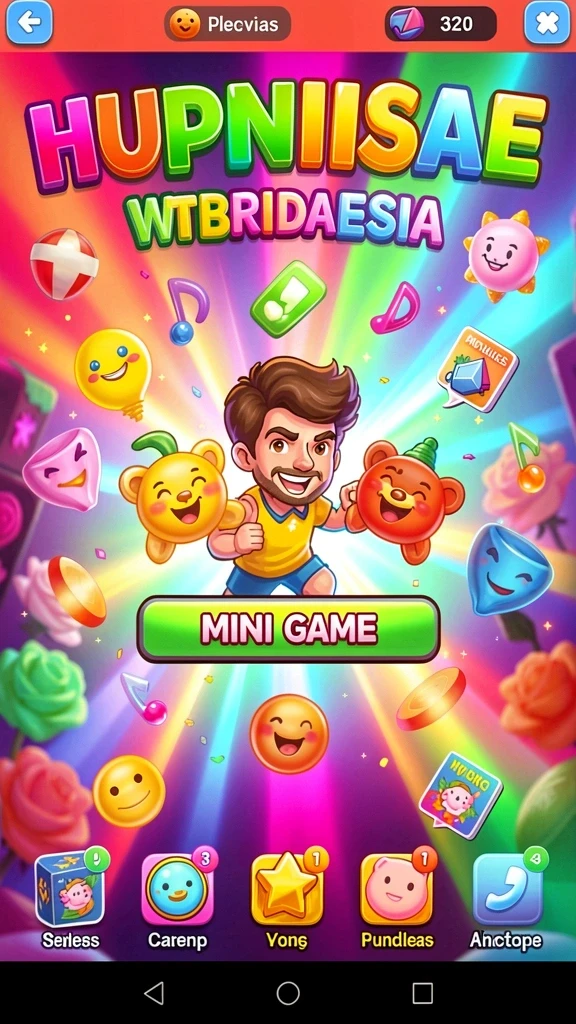 Tampilan utama game PF777 dengan karakter beraksi.