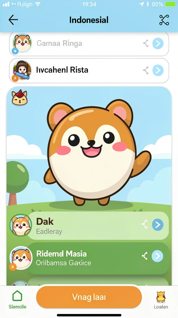 Tampilan level yang menakjubkan dan mendetail.