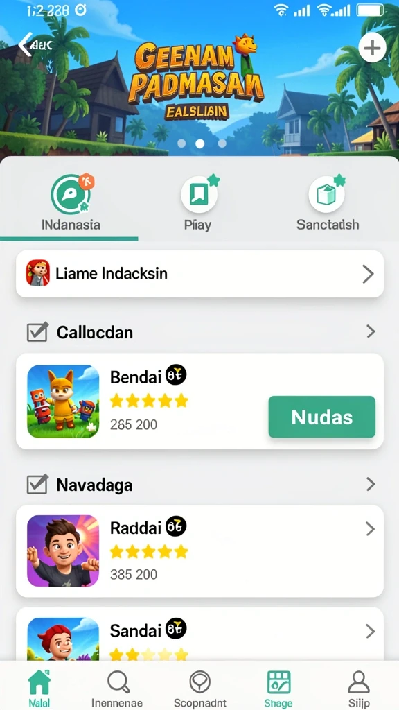 Karakter-karakter unik yang membuat permainan lebih menarik.