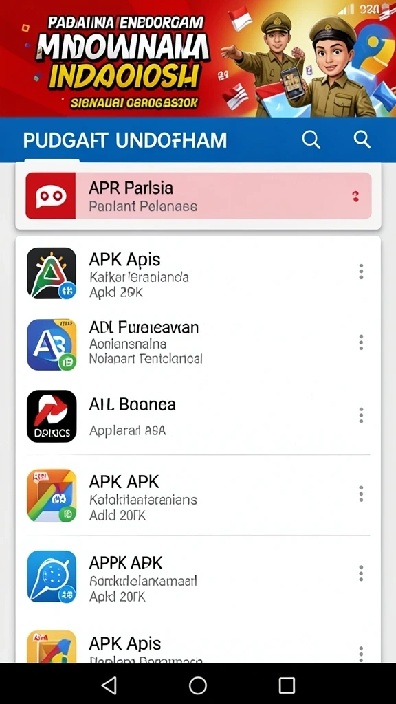 Tampilan awal game yang menarik dan user-friendly.