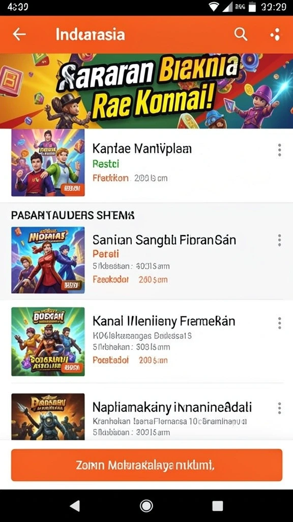 Tampilan awal yang menawan dan mudah dinavigasi.