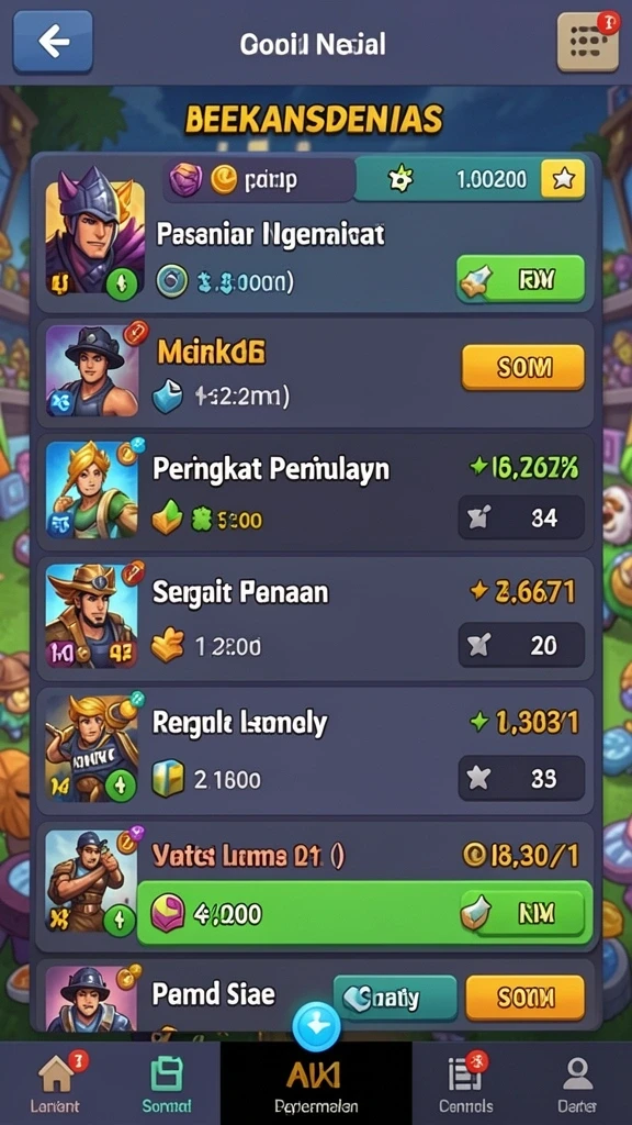 Tantangan level yang bervariasi untuk mengasah kemampuan pemain.