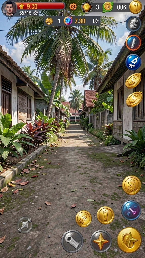 Tangkapan layar memperlihatkan peningkatan grafis di level terbaru.