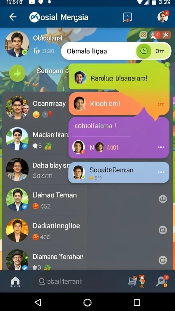 Halaman leaderboard yang menunjukkan peringkat pemain.