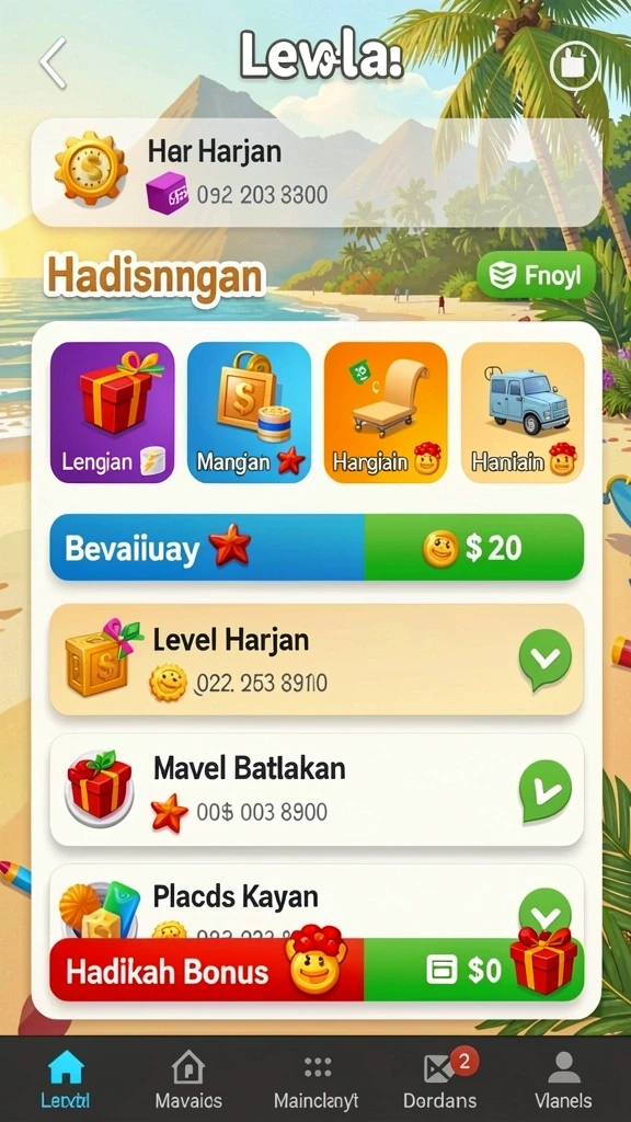 Fitur bonus menarik seperti putaran gratis dan jackpot.