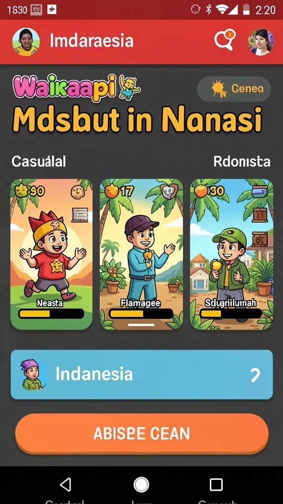 Karakter utama siap menghadapi tantangan.