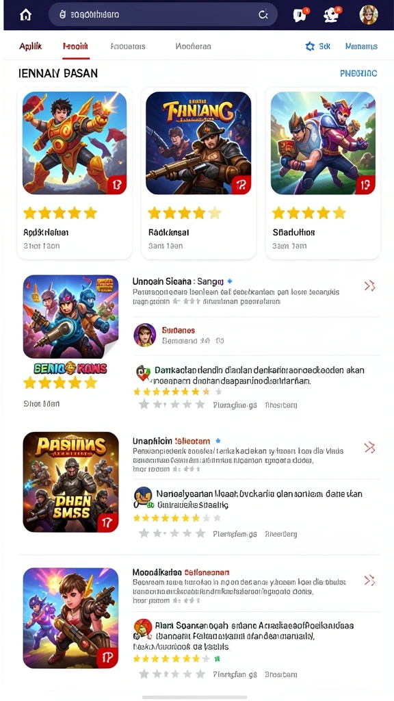 Tangkapan layar menampilkan berbagai karakter dengan kemampuan unik.