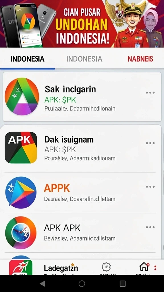 Tampilan awal yang menarik dan ramah pengguna.
