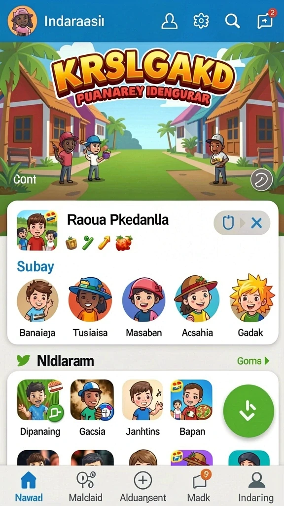 Karakter yang dapat dikustomisasi sesuai keinginan.